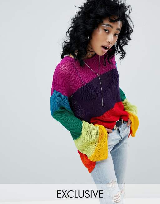 Asos shop rainbow sweater