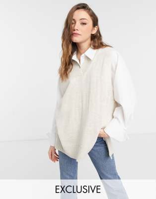 knitted vest jumper