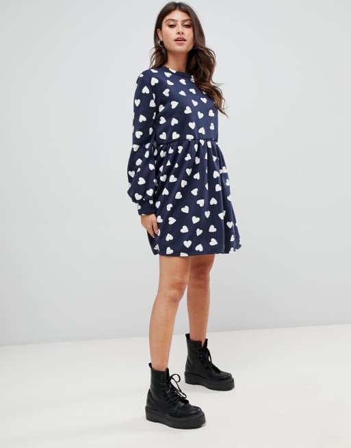 Rokoko oversized smock hot sale sweat dress