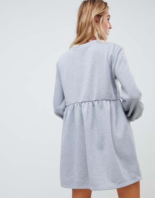 Rokoko oversized best sale smock sweat dress