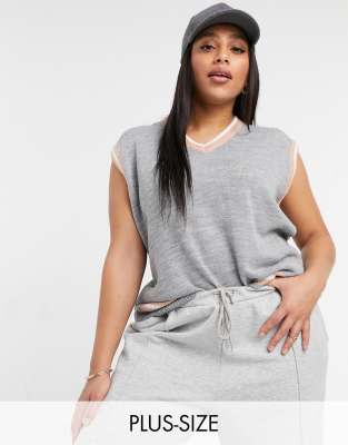 oversized knit sweater vest
