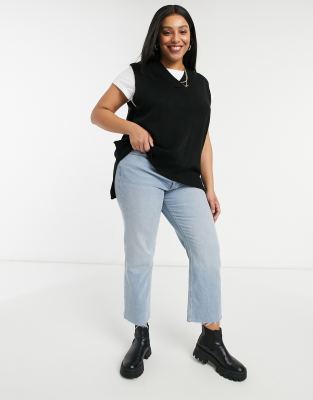 plus size knitted vest