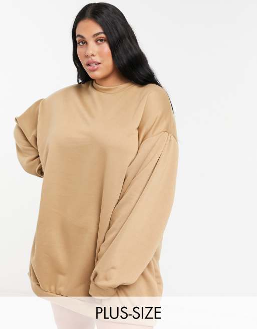 Rokoko Plus oversized sweatshirt dress with balloon sleeves