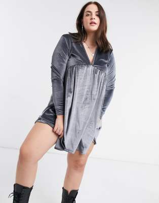 grey smock dress