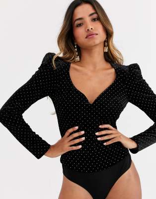 studded bodysuit