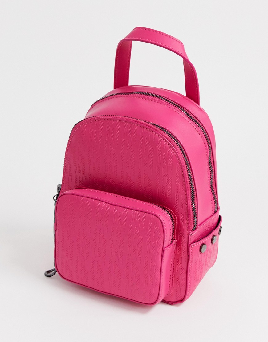 Rosa mini rygsæk i Aspen model med lynlås fra Juicy-Pink
