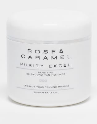 Rose & Caramel - Purity Excel Sensative 60 second - Peeling zum Entfernen von Selbstbräuner, 440ml-Keine Farbe
