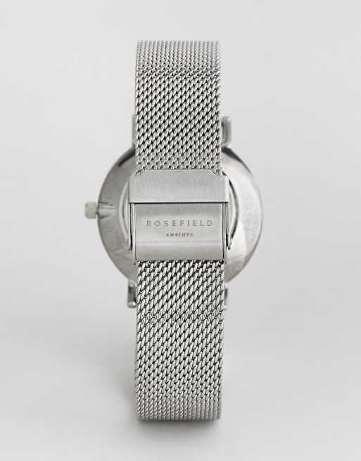 Rosefield horloge online zilver
