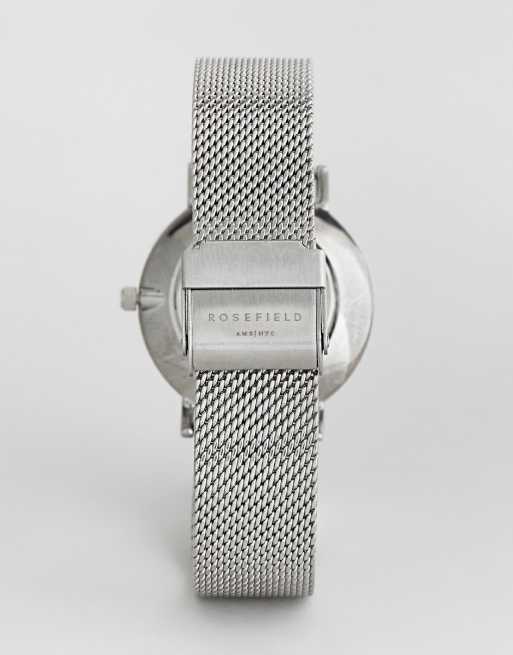 Rosefield horloge zilver hot sale