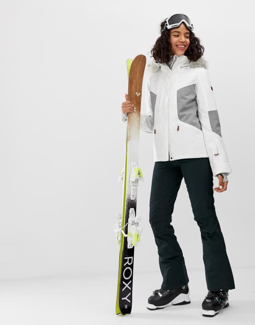 Roxy atmosphere ski store jacket in white