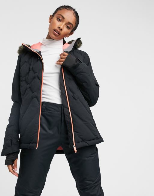 Roxy Breeze snow jacket in true black