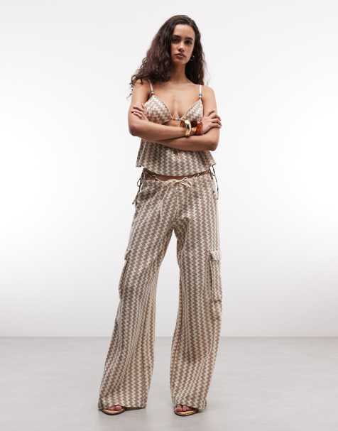 Roxy - Completo da spiaggia beige a righe a zig-zag - view 1