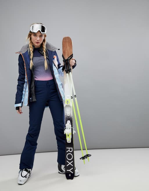 Roxy Creek Slim Snow Ski Pants Navy Blue Small - $67 - From Melody