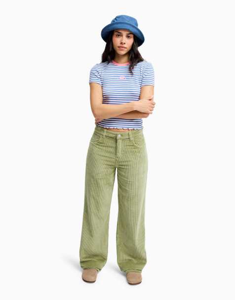 Roxy Dawn patrol corduroy in oil green - view 1