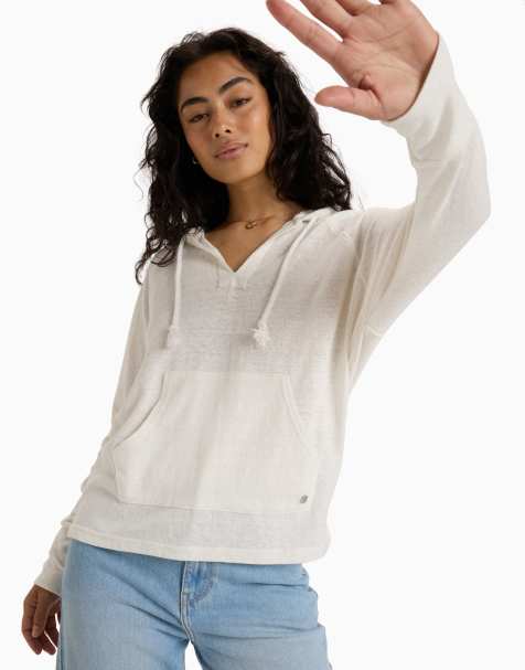 Roxy Destination surf hoodie in snow white - view 1