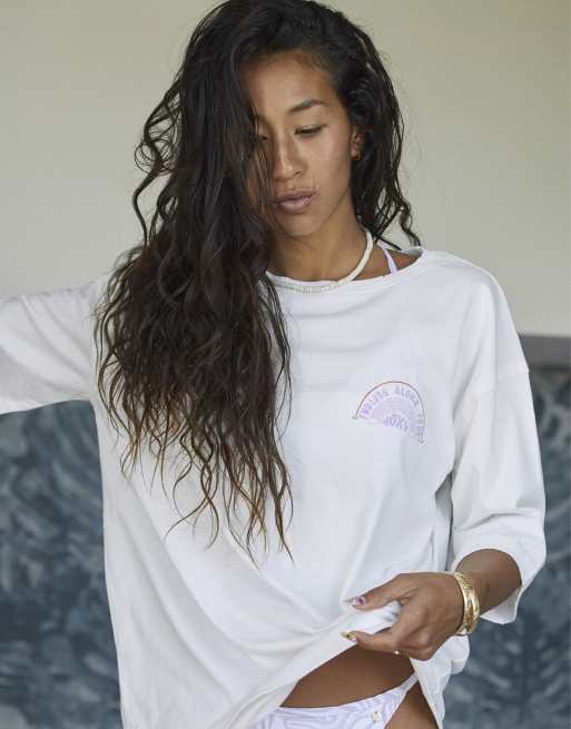 oversized Kelia ASOS featuring Endless white Roxy Moniz | in t-shirt