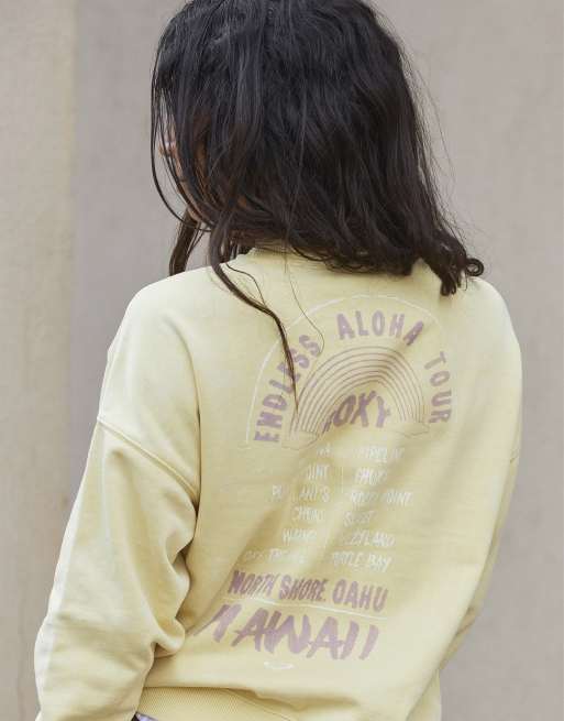 Roxy discount yellow sweatshirt