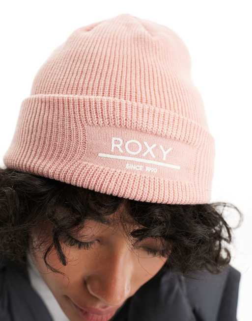 Roxy Folker beanie in pink 