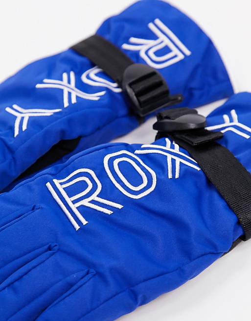 Roxy Freshfield Ski gloves in blue | ASOS