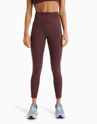 Roxy - Heart Into It - Knöchellange Sport-Leggings in Heidelbeere-Rot