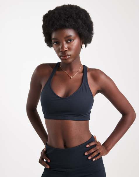 Roxy Heart into it sports bra in anthracite - view 1