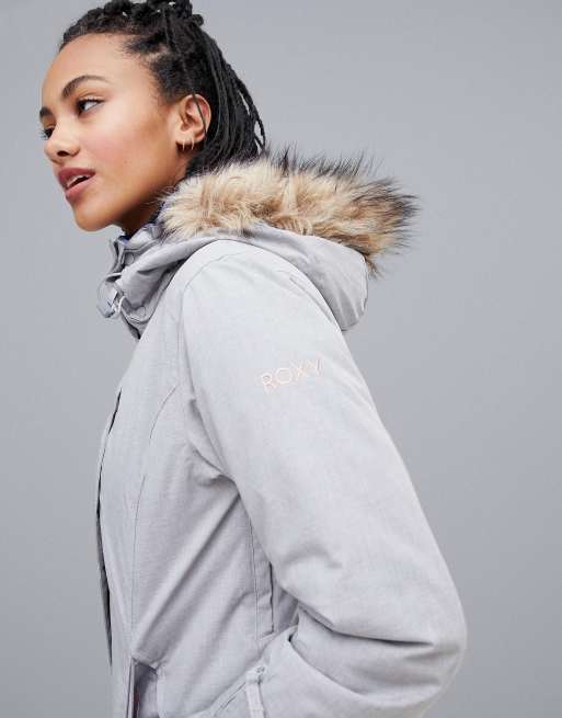 Roxy grey 2025 ski jacket
