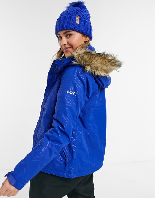 Roxy Jet Solid ski jacket in blue