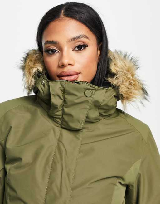 Veste de ski femme kaki hot sale