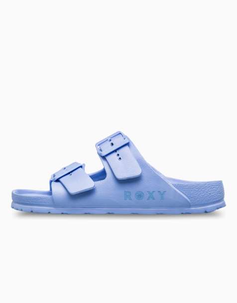 Roxy Kattie sliders in blue mist - view 1