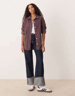 Kick Back - Veste boutonne en velours ctel dlav - Huckleberry - Roxy - Modalova