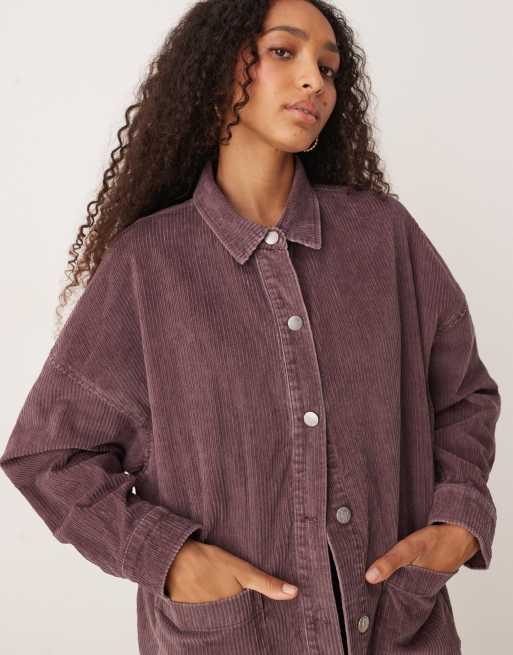 Velours Femme Chemise Roxy Femme Roxy Kick Back Veste Boutonnée En