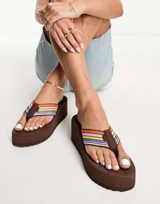 Roxy wedge flip online flops