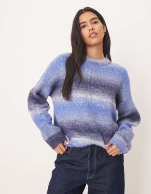 ROXY - Love Again - Pullover in Blizzardblau mit Rundhalsausschnitt