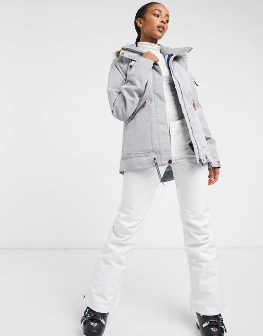 in | jacket gray ASOS snow Meade Roxy heather