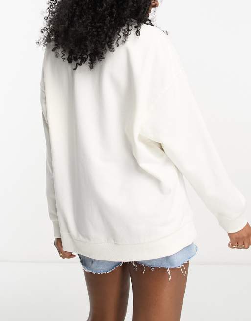 Roxy Women's Morning Hike Fleece Sweatshirt – Eco-Conscious Blend, Relaxed Fit, Crew Neck - View #5