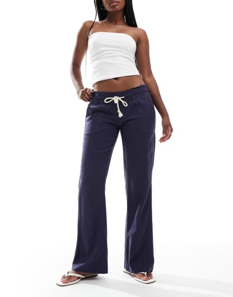 Roxy Oceanside Pant in Mood Indigo 