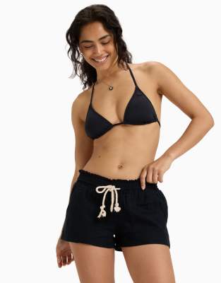 Roxy Oceanside Pull On Beachy Shorts In Black