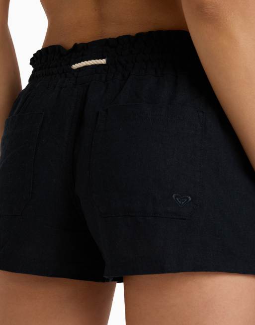 Roxy – Oceanside – Strand-Schlupfshorts in echtem Schwarz, 3 von 3