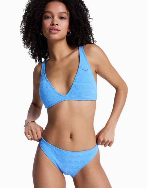 Roxy – Paradise Wave – Bikini mit Wellenmuster in der Farbe Silver Lake Blue Make A Splash - view 1