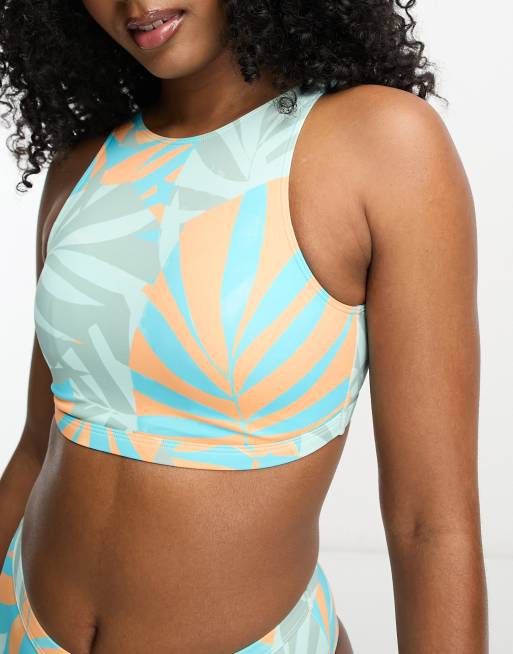 ROXY Active - Crop Top Bikini Top for Women