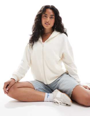 Roxy - Rise & Vibe Sweet - Sweat à capuche zippé - Crème de beurre-Neutre