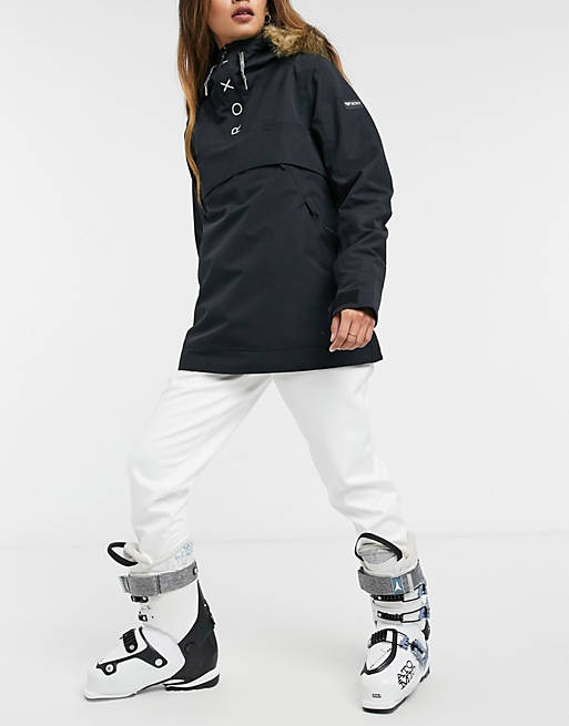 Roxy Shelter ski jacket in black | ASOS