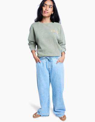 Roxy Stunning View Beau Blue Relaxed Joggers