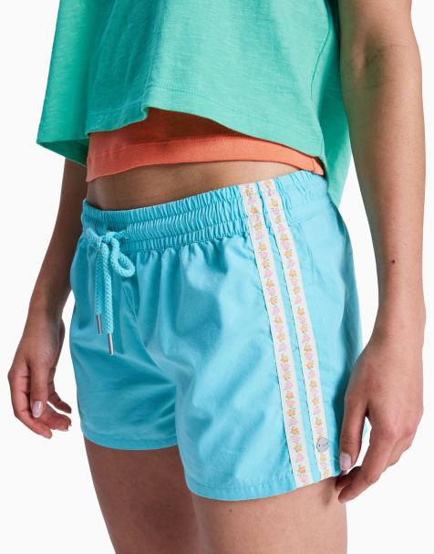 Roxy Sunlit smiles  elasticated shorts in pool blue - view 1