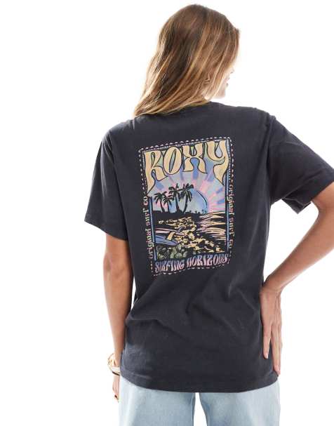 Roxy Sunnyoversize short sleeves t-shirt in phantom - view 1