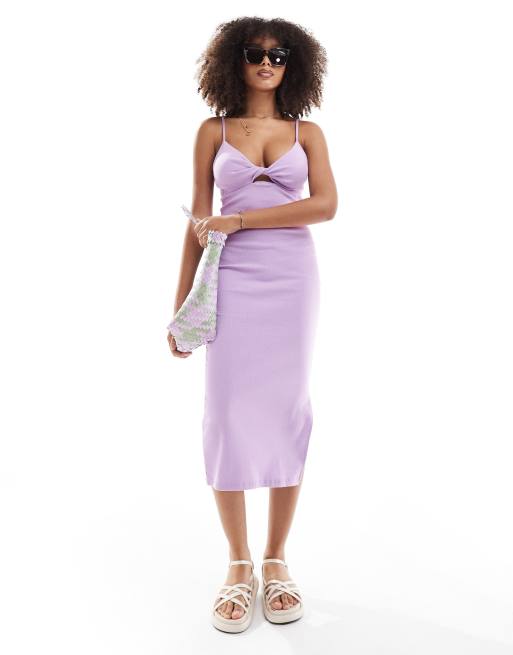 Roxy – Wavy Lady – Fioletowa sukienka midi