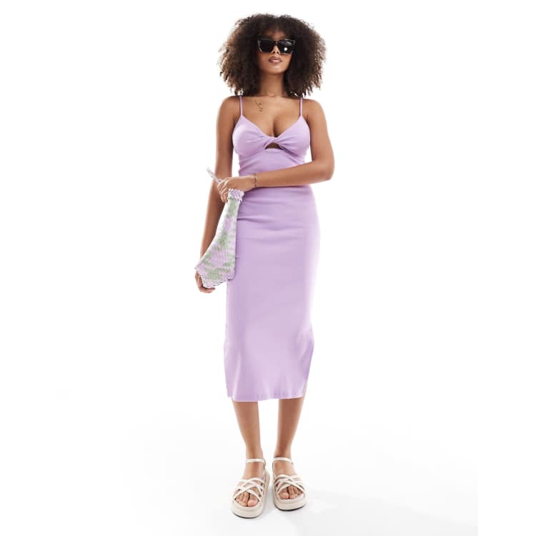 Roxy Wavy Lady Robe mi-longue Violet ASOS