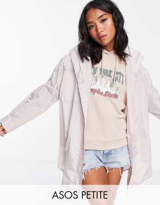 Розовато-лиловый дождевик-шакет ASOS DESIGN Petite-Фиолетовый цвет