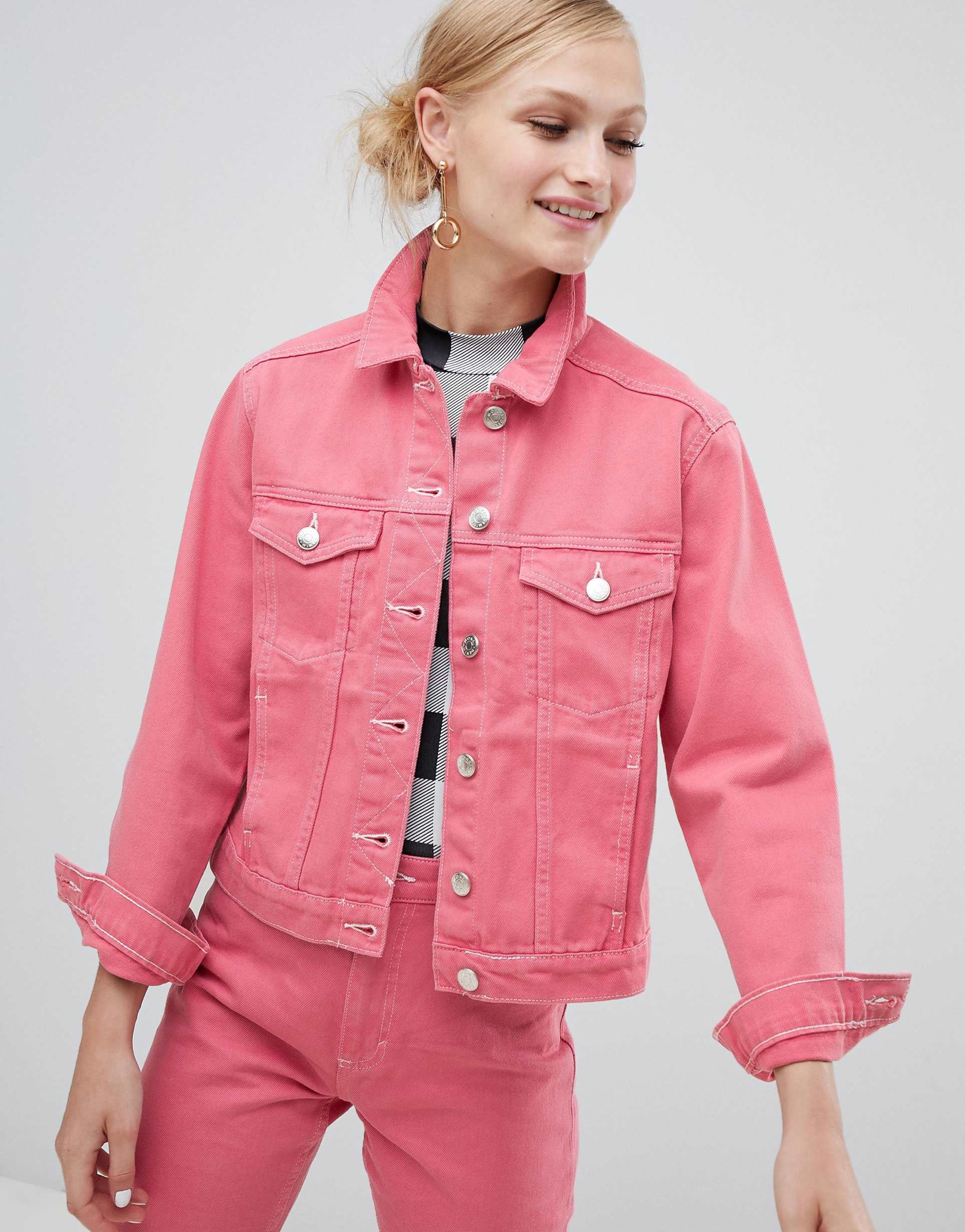 Pink Denim Jacket