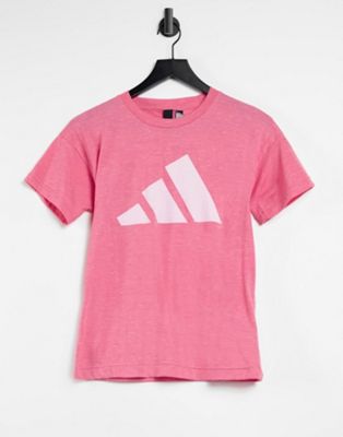 фото Розовая футболка adidas training-розовый цвет adidas performance